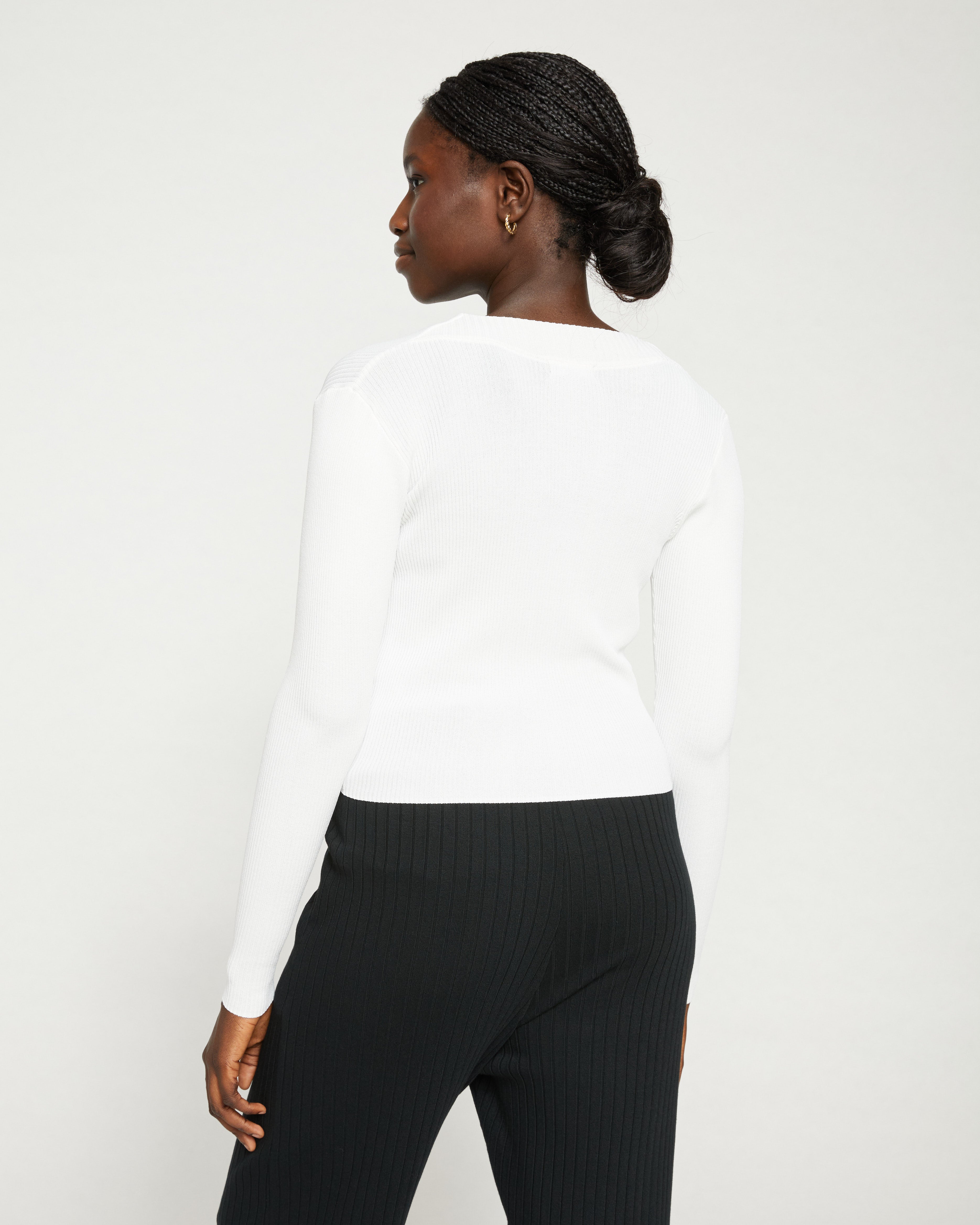 Knitted Wrap Cardigan - Cream