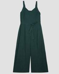 Promenade Linen Jumpsuit - Sea Moss