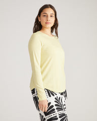 Light-As-Air Long Sleeve Crew Neck Tee - Twinkle