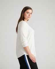 Light-As-Air Long Sleeve Crew Neck Tee - Vapor
