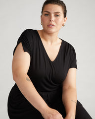 Minetta Liquid Jersey Dress - Black