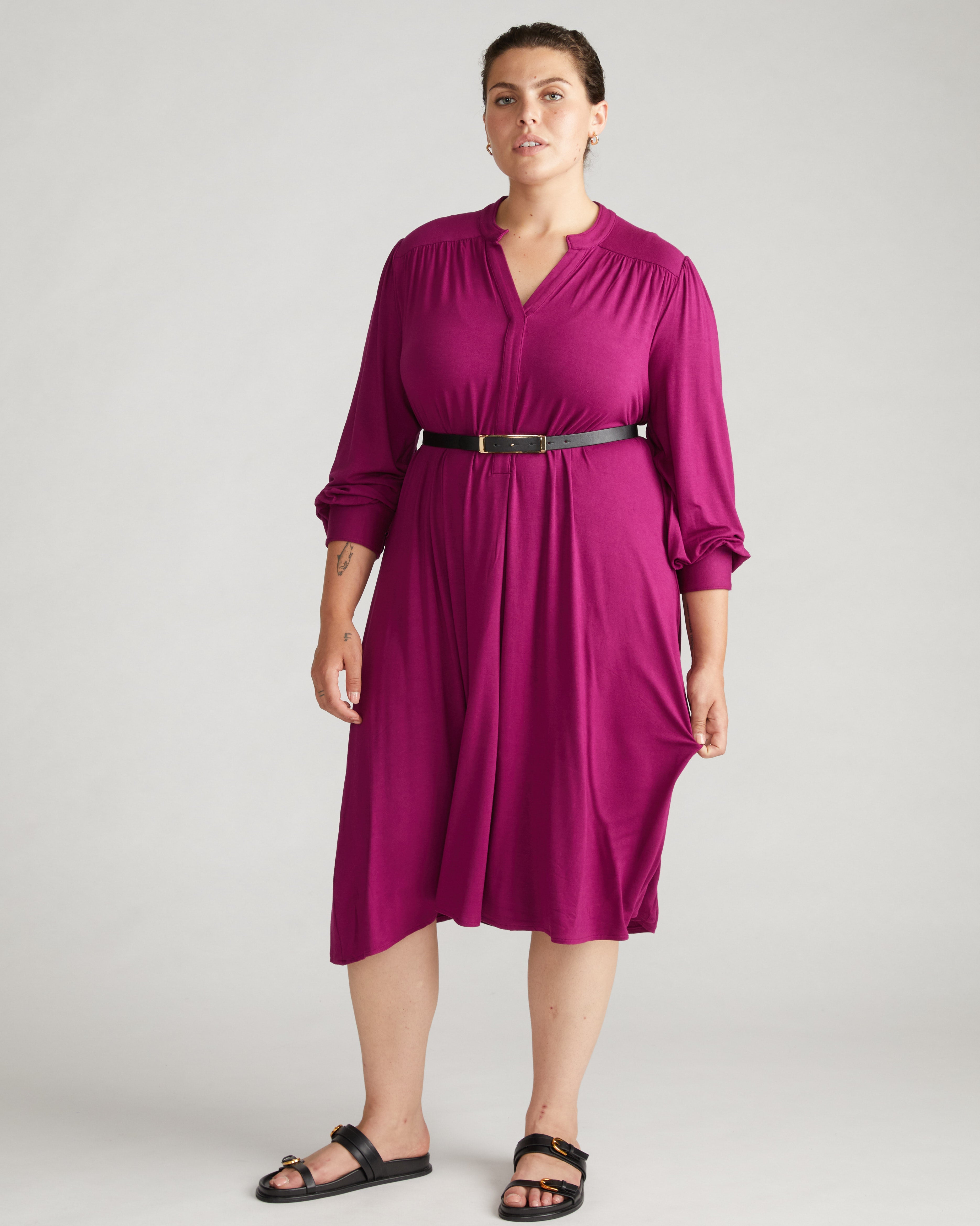 Gramercy Liquid Jersey Dress - Rothko Purple
