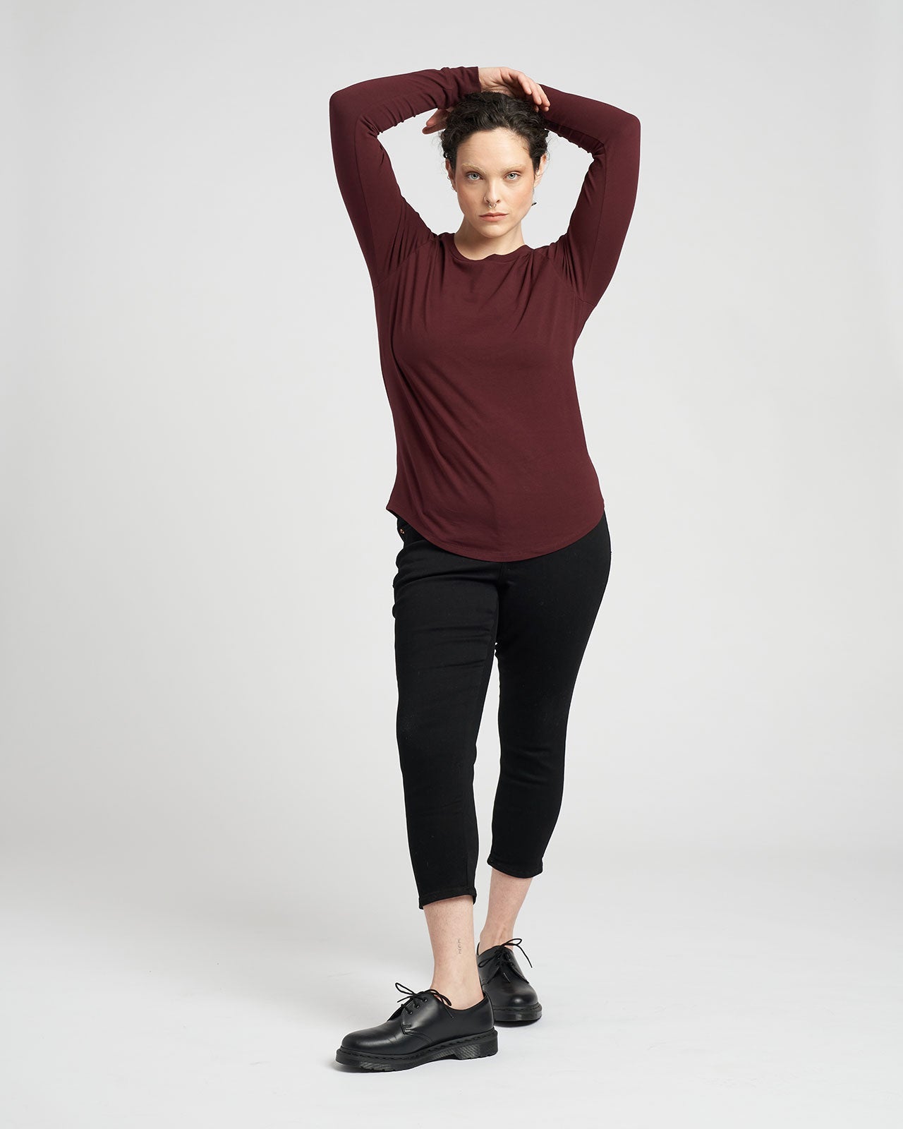 Long Sleeve Tee Rex - Black Cherry