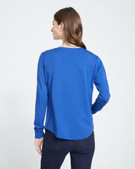 Long Sleeve V Rex - Lapis