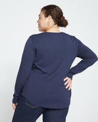 Long Sleeve V Rex - Midnight