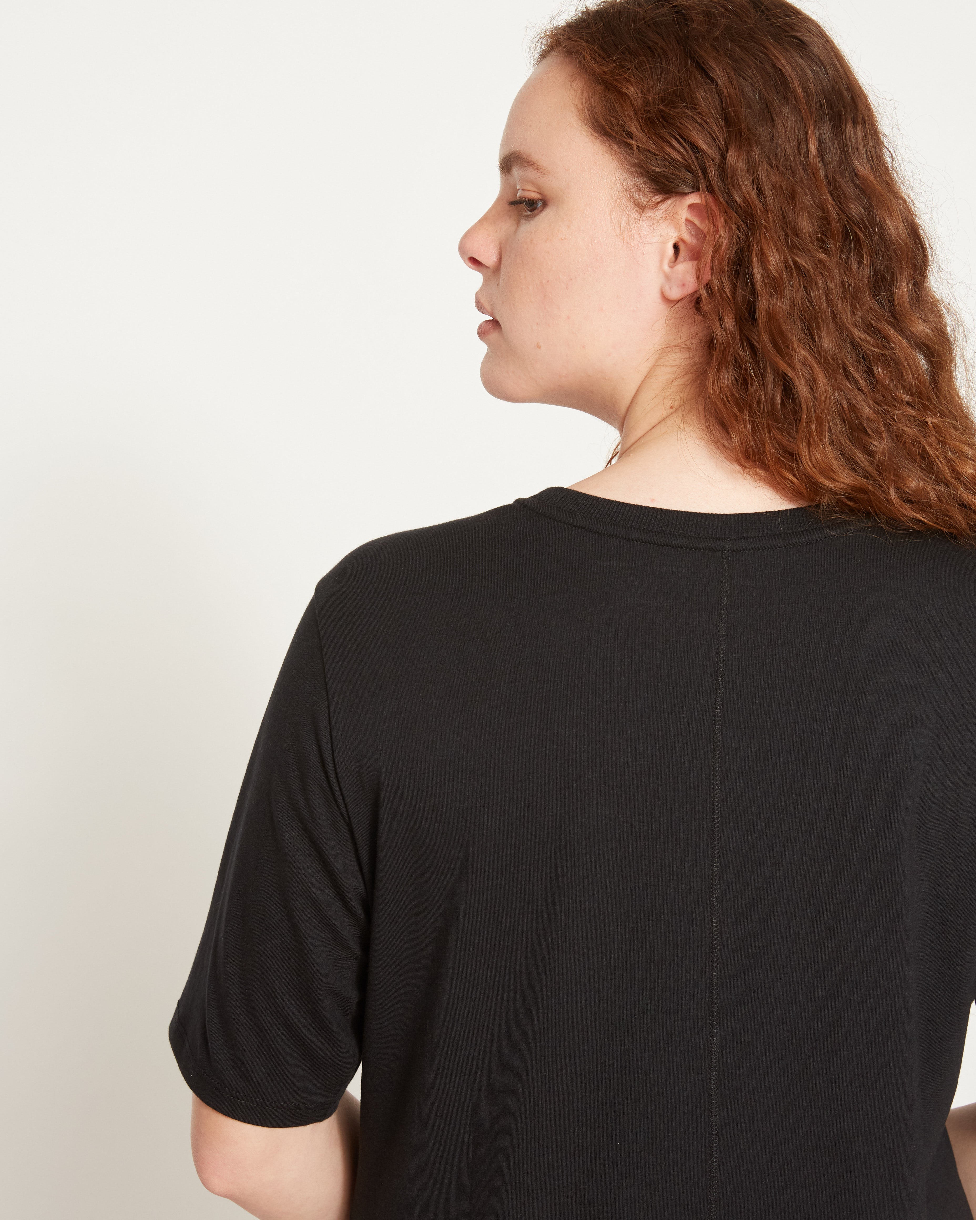 Maia Stovepipe Sleeve Tee - Black