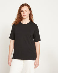 Maia Stovepipe Sleeve Tee - Black