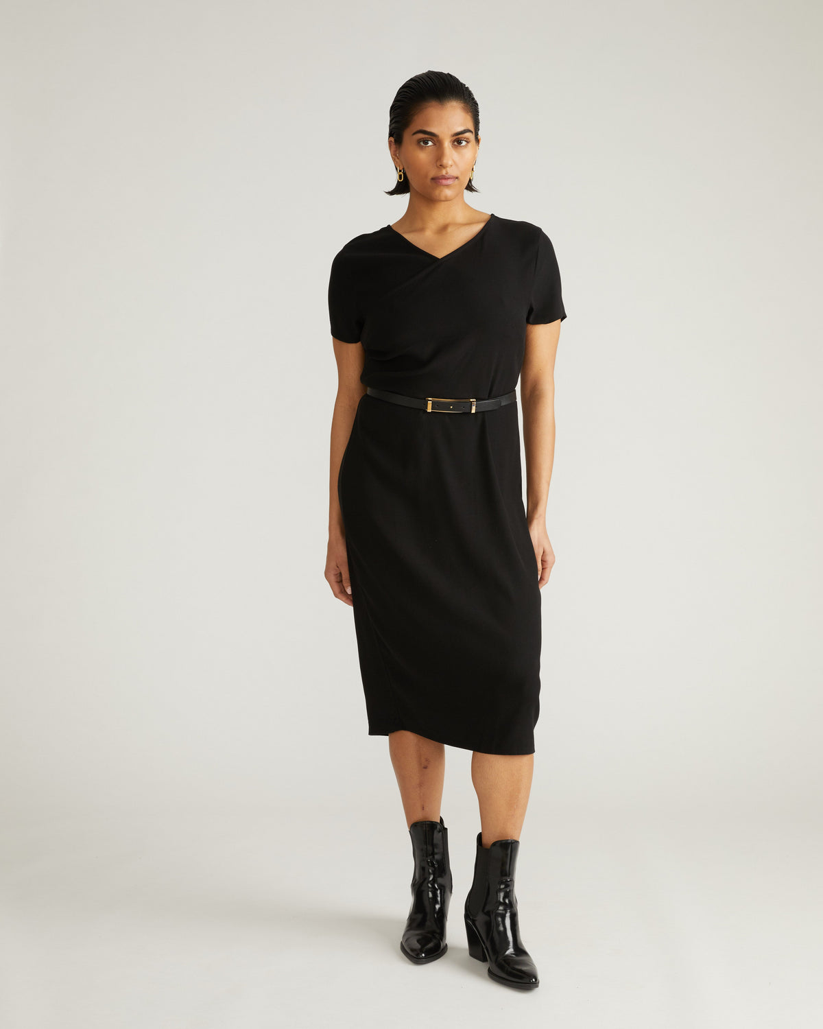 Mary Double Luxe Dress - Black