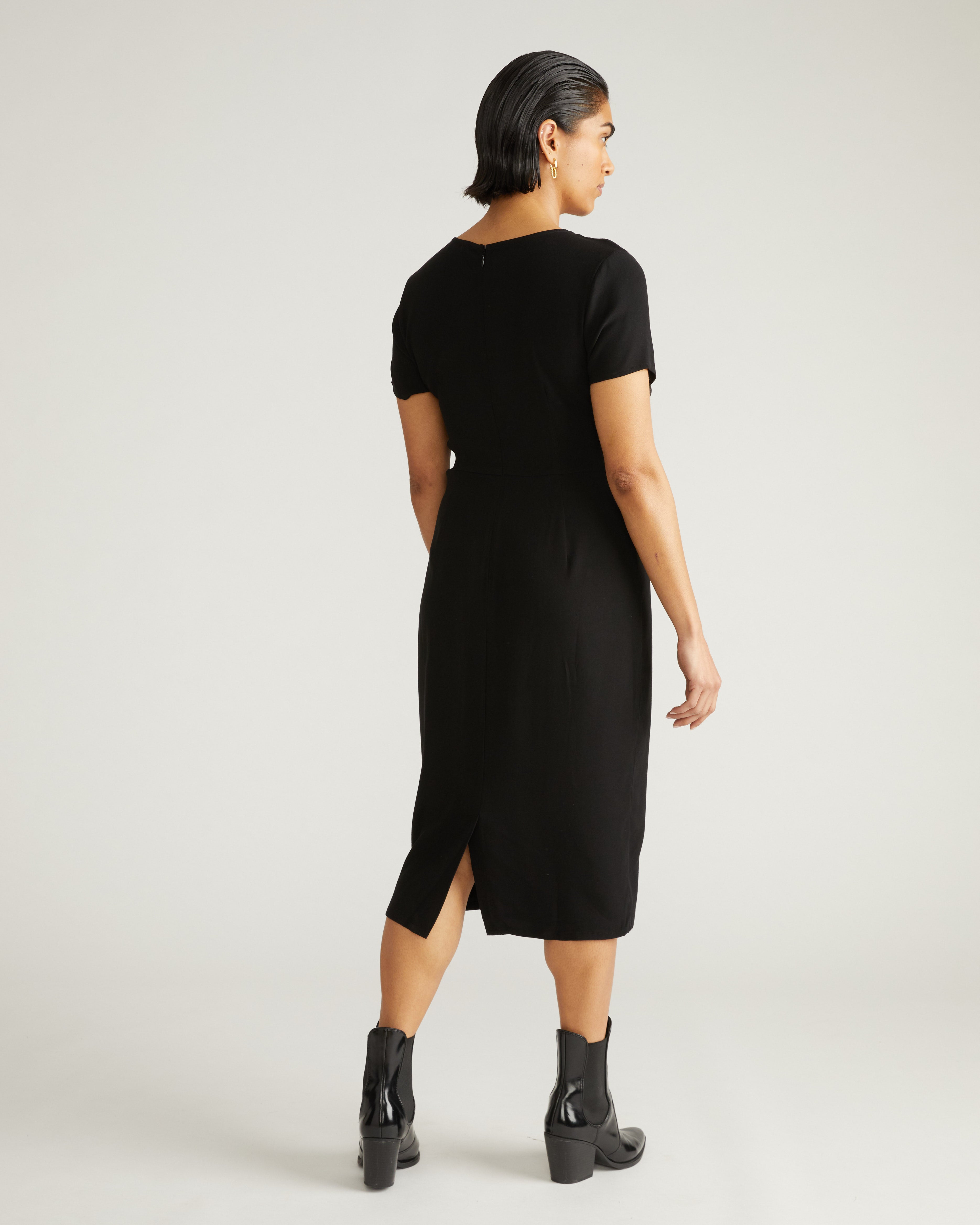 Mary Double Luxe Dress - Black