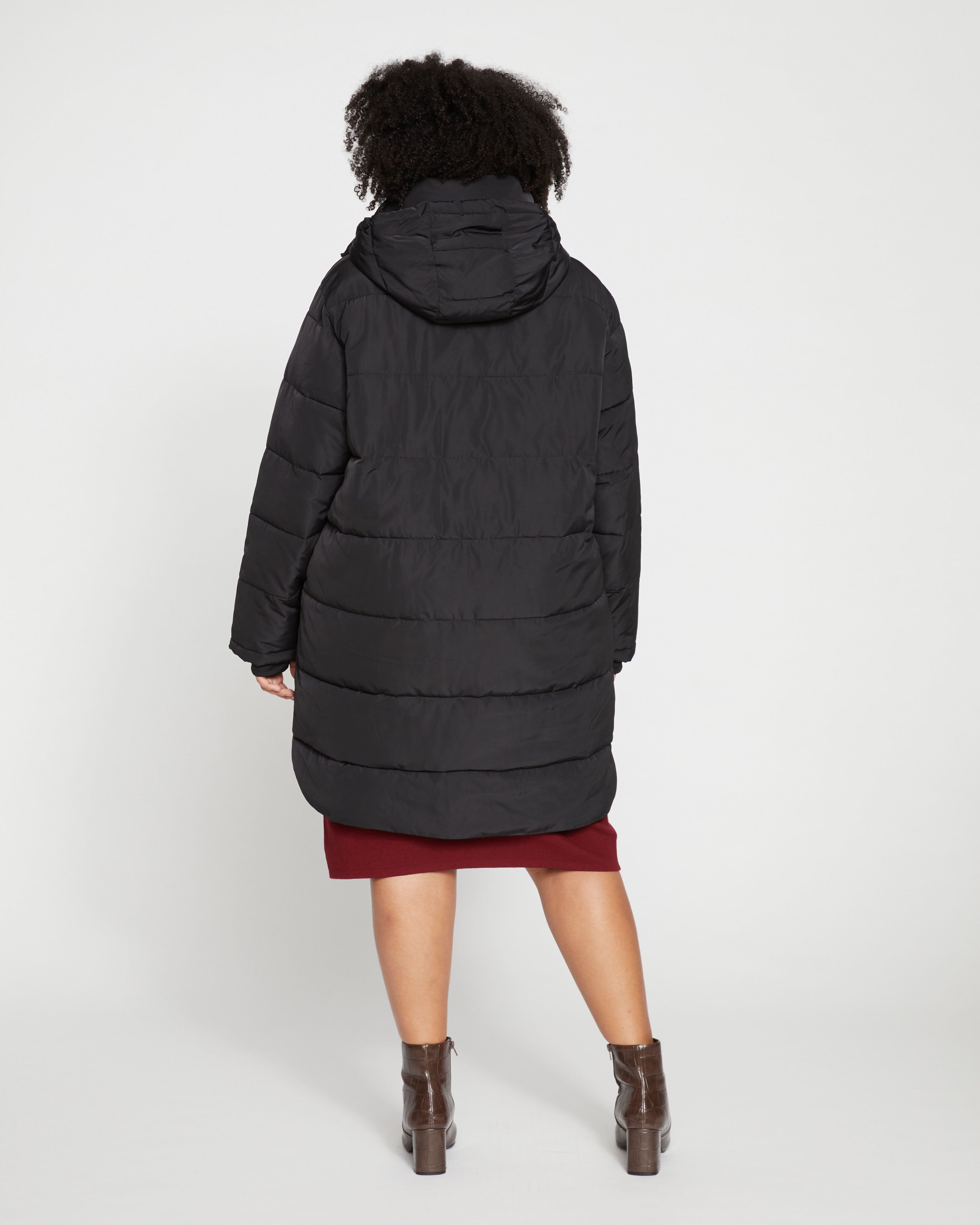 Matterhorn Mid Hooded Puffer - Black