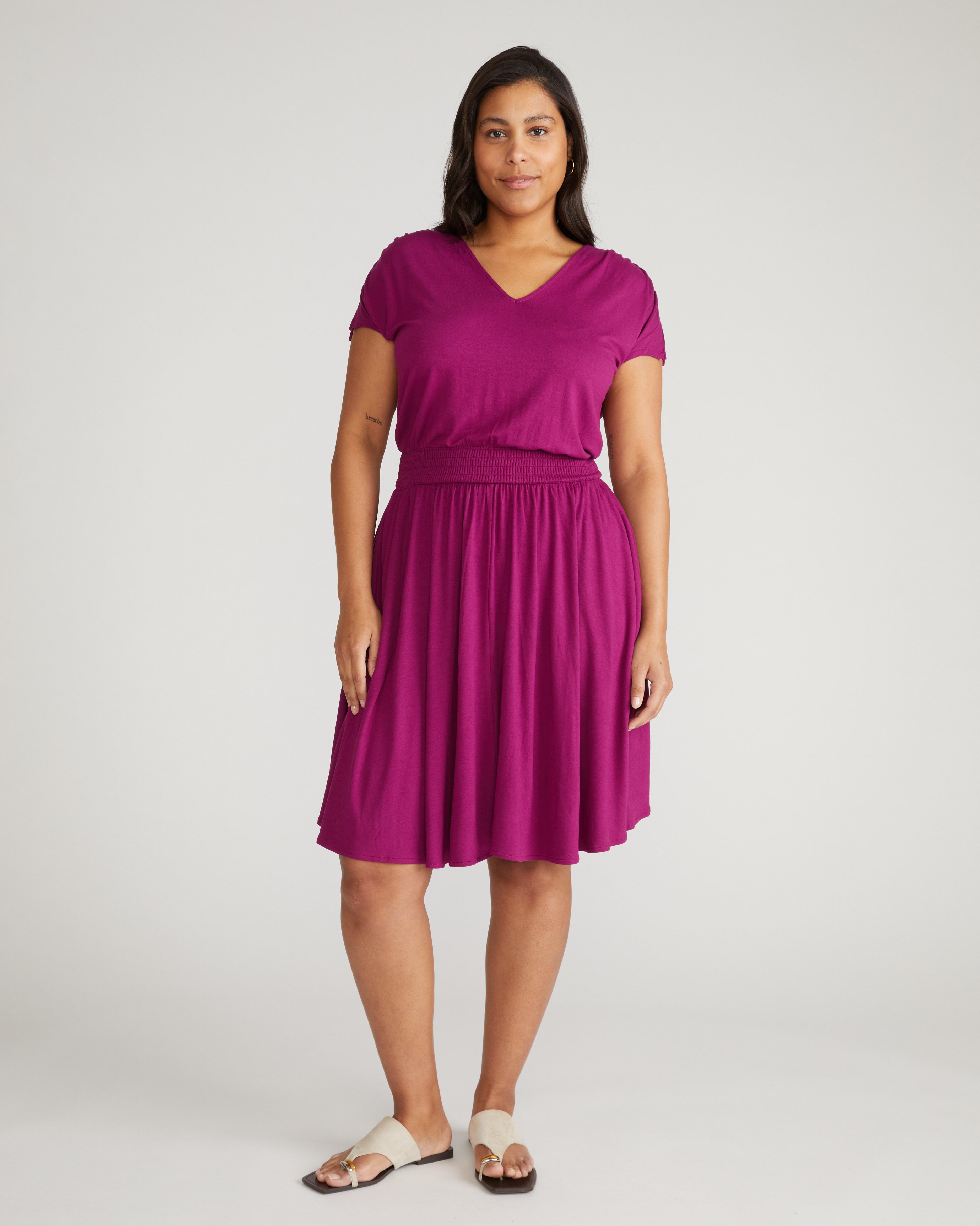 Minetta Liquid Jersey Dress - Rothko Purple