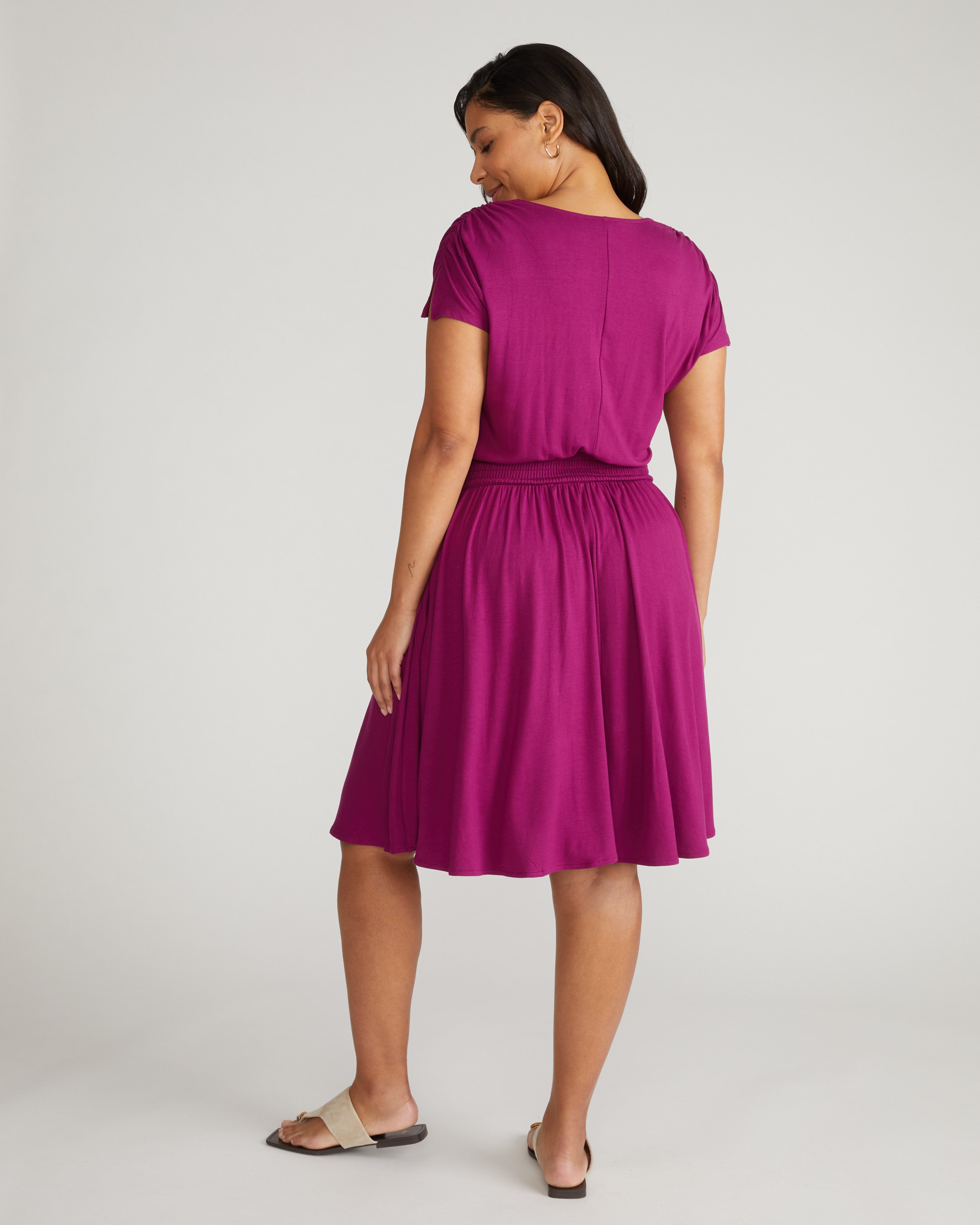 Minetta Liquid Jersey Dress - Rothko Purple