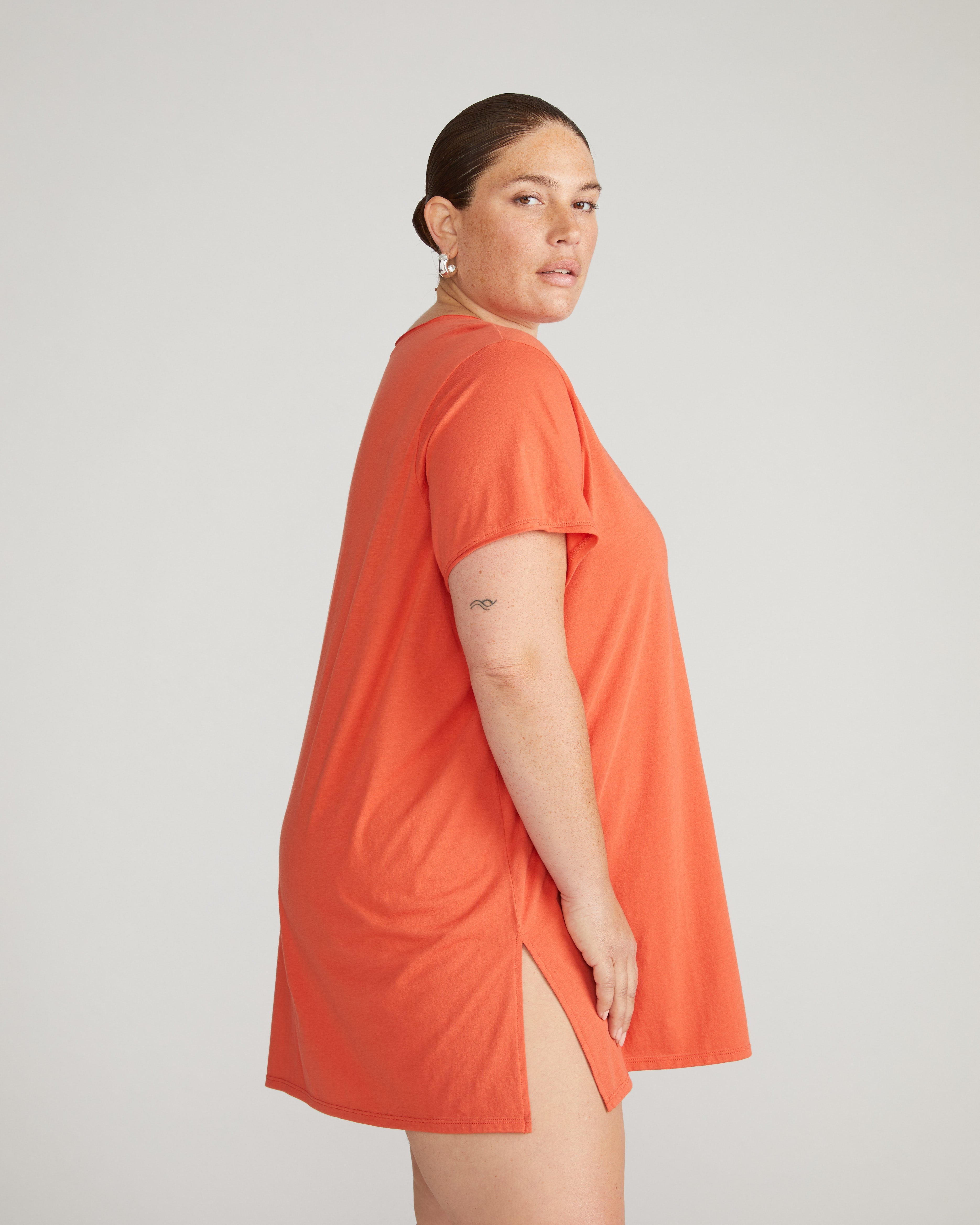 Pima Cotton Lounge Tee - Sweet Berry