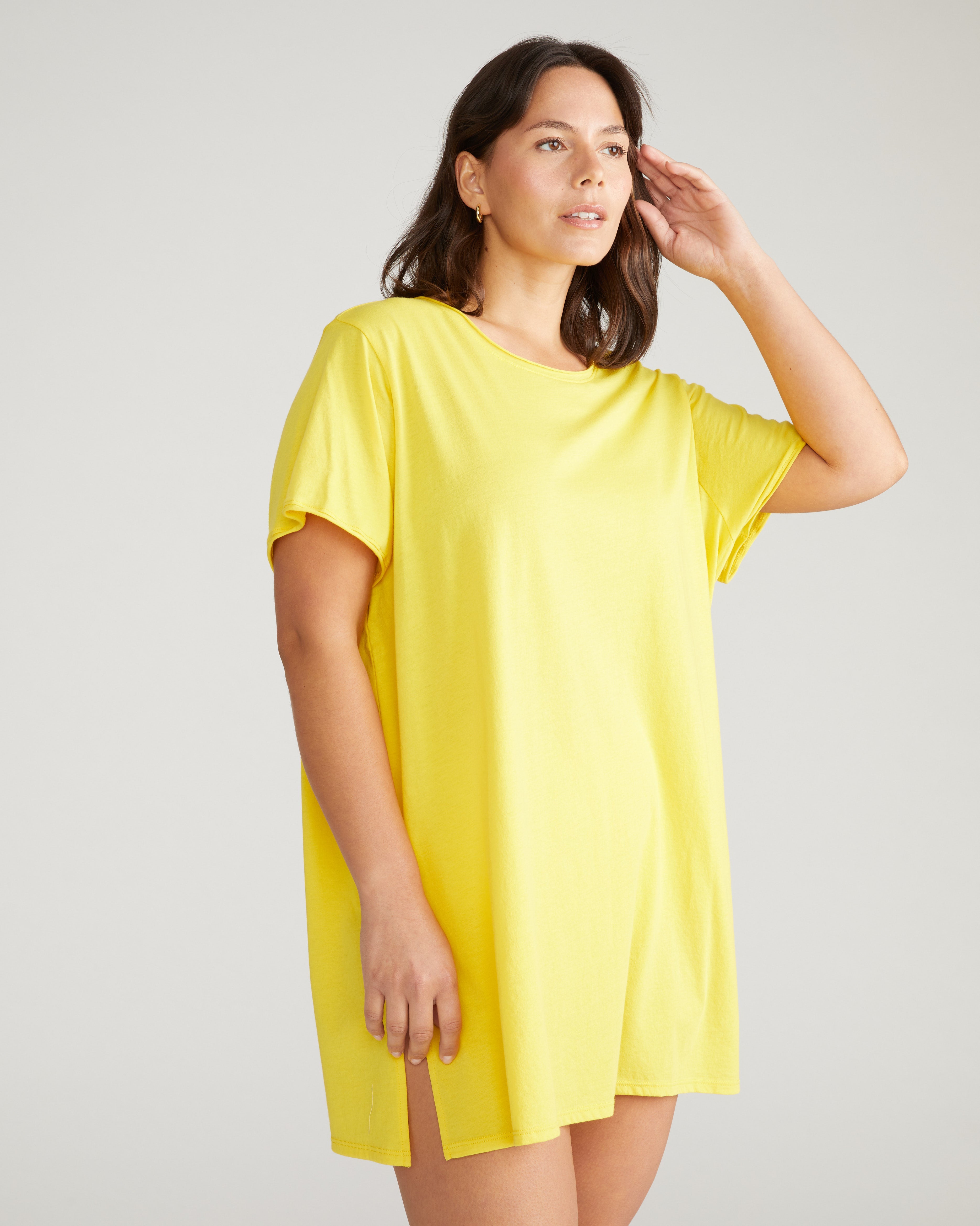 Pima Cotton Lounge Tee - Yellow