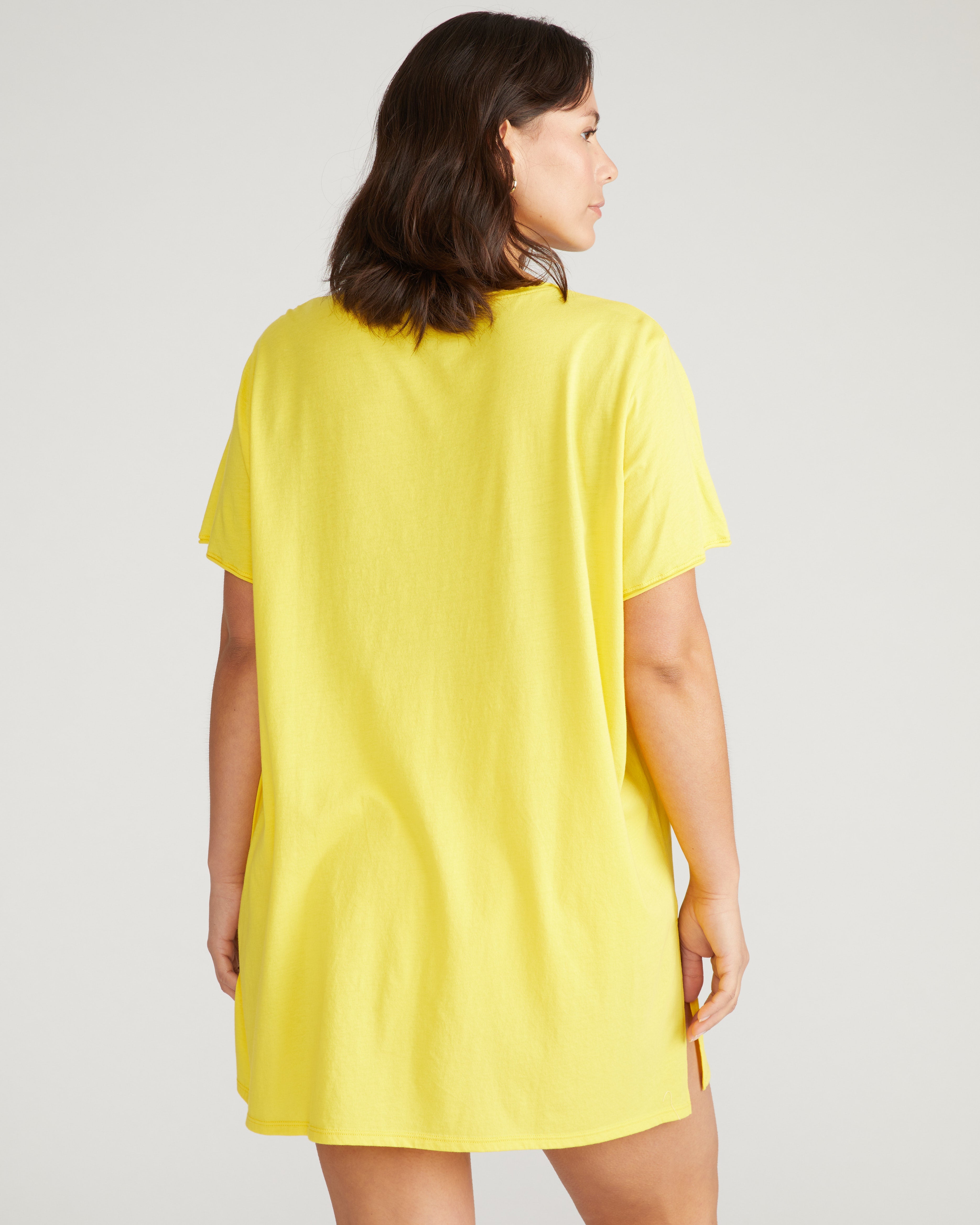 Pima Cotton Lounge Tee - Yellow