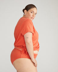 Pima Cotton Mid Rise Bikini - Sweet Berry