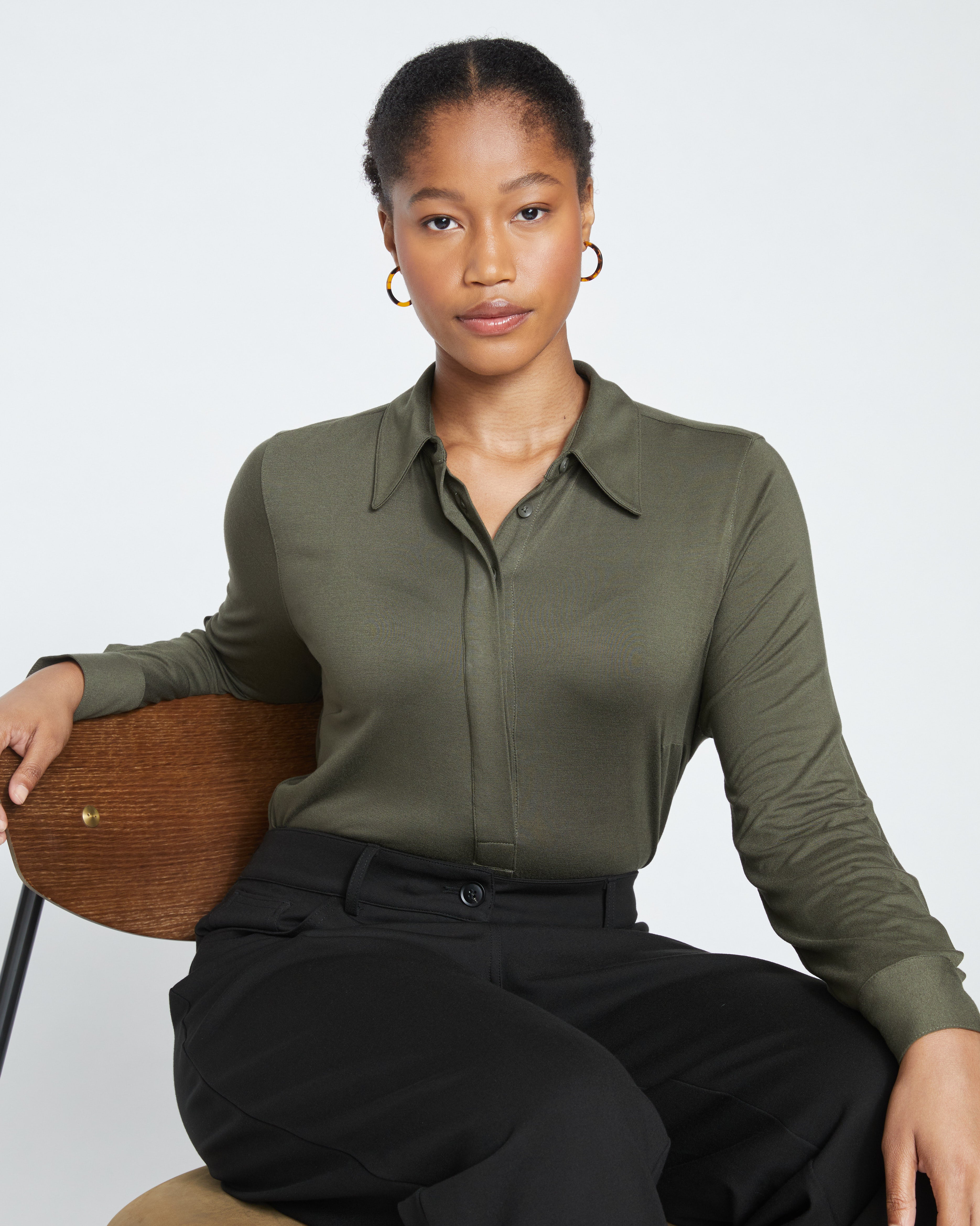 Etta Straight Ponte Jeans - Black