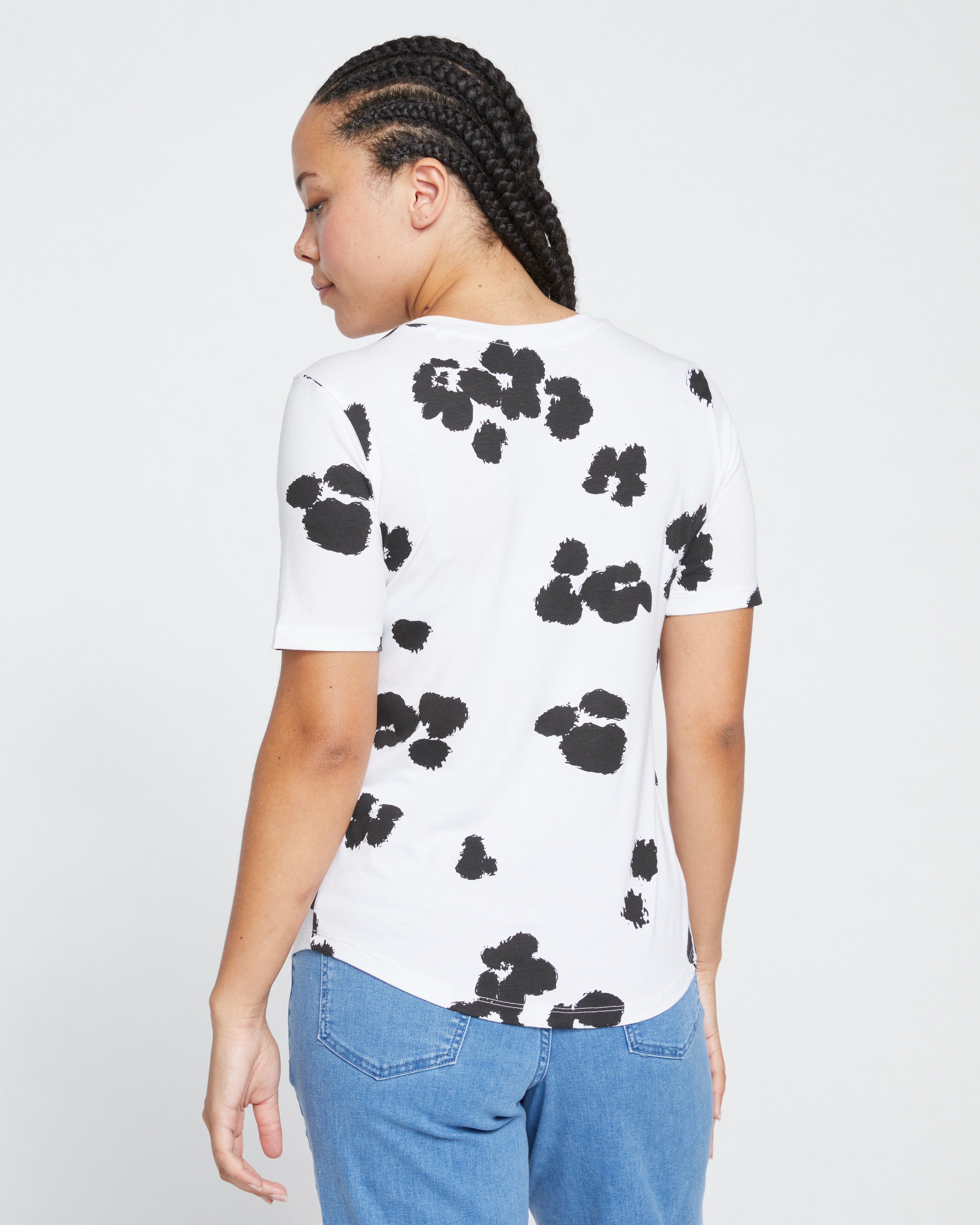 V Rex - White with Painted Flowers