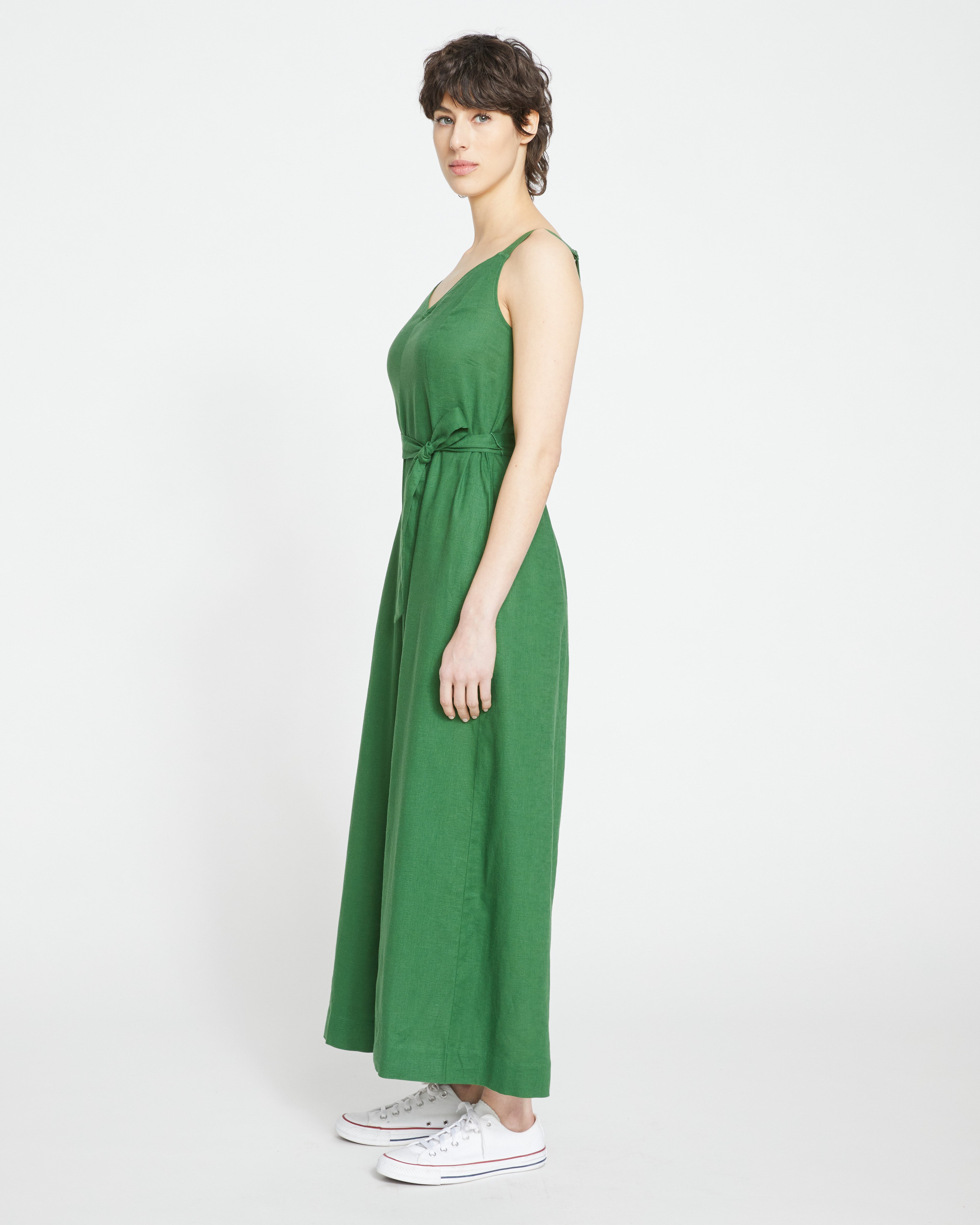 Promenade Linen Jumpsuit - Jardin