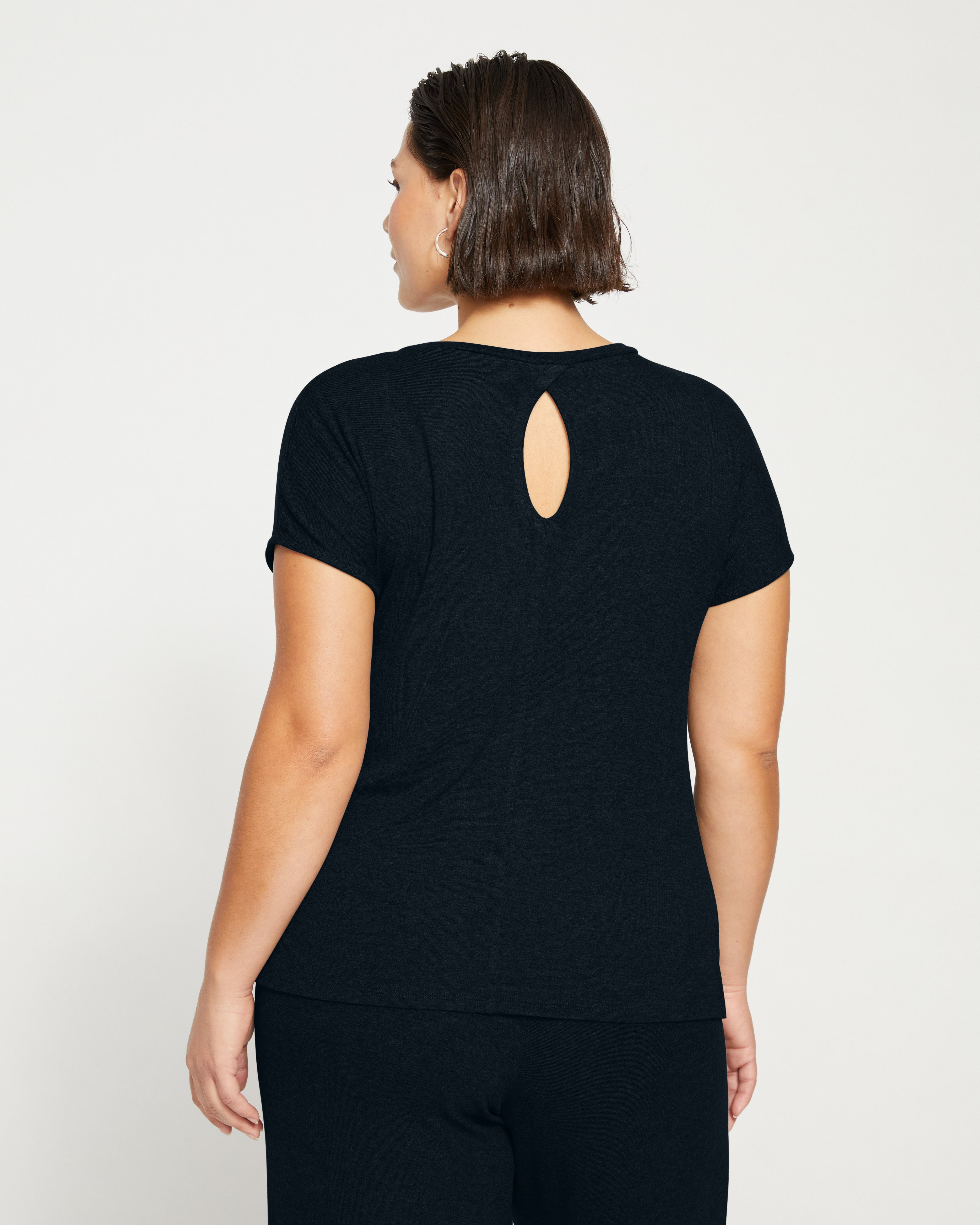 TravelKnit Relaxed Tee - Black