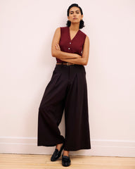 Palais Wide Leg Ponte Pants - Espresso