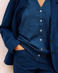 Savvy Fine Knit Cardigan - Deep Teal