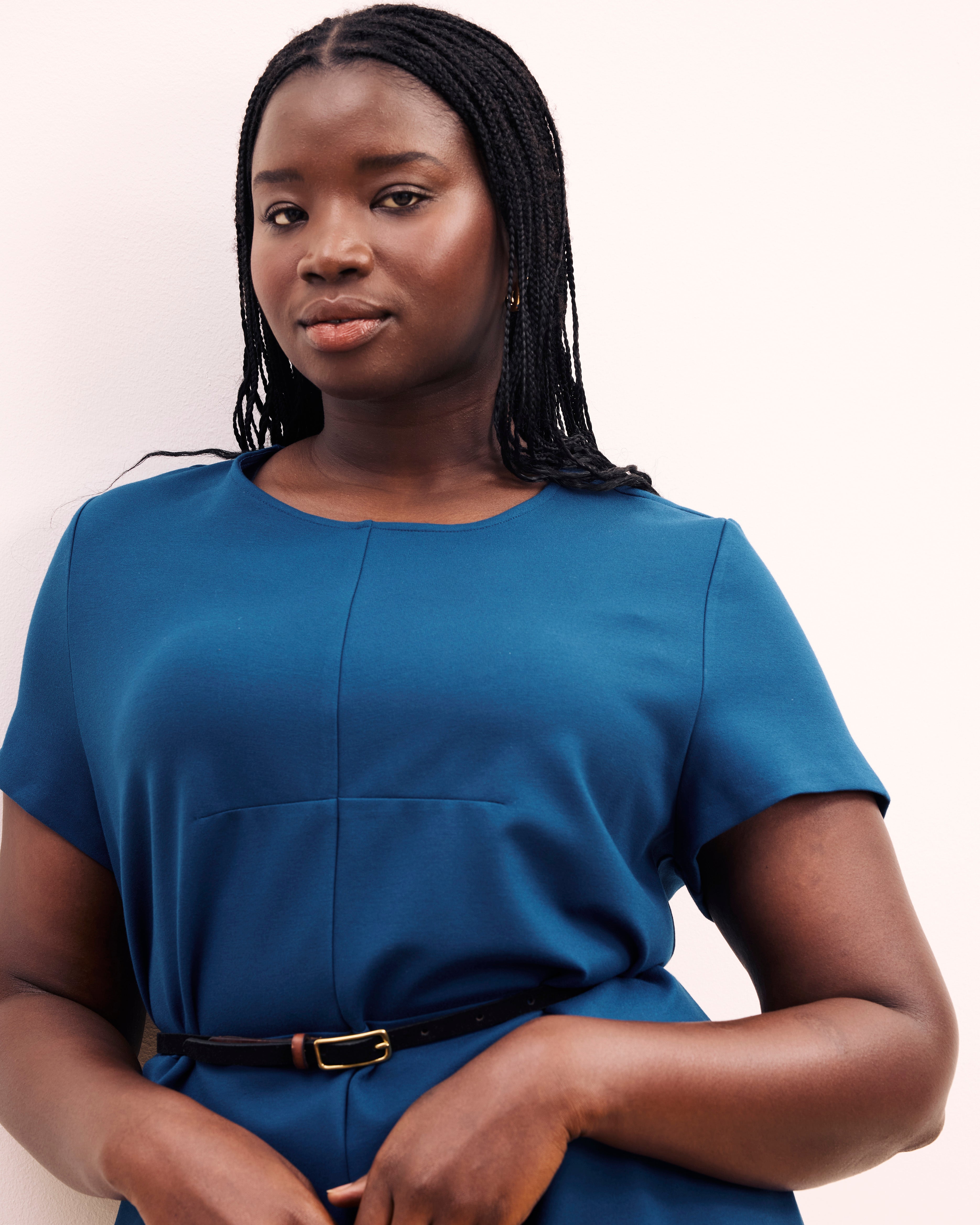 Executive Ponte Dress - Deep Teal