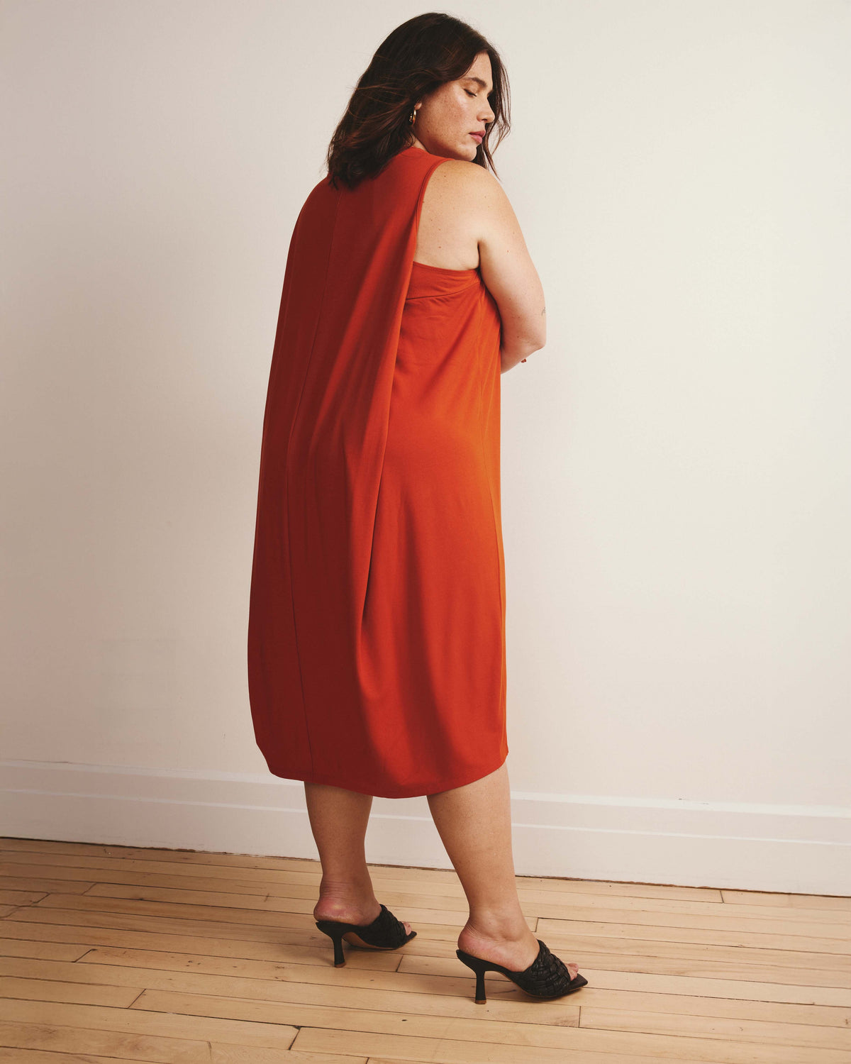 Pearl Divine Jersey Dress - Warm Russet