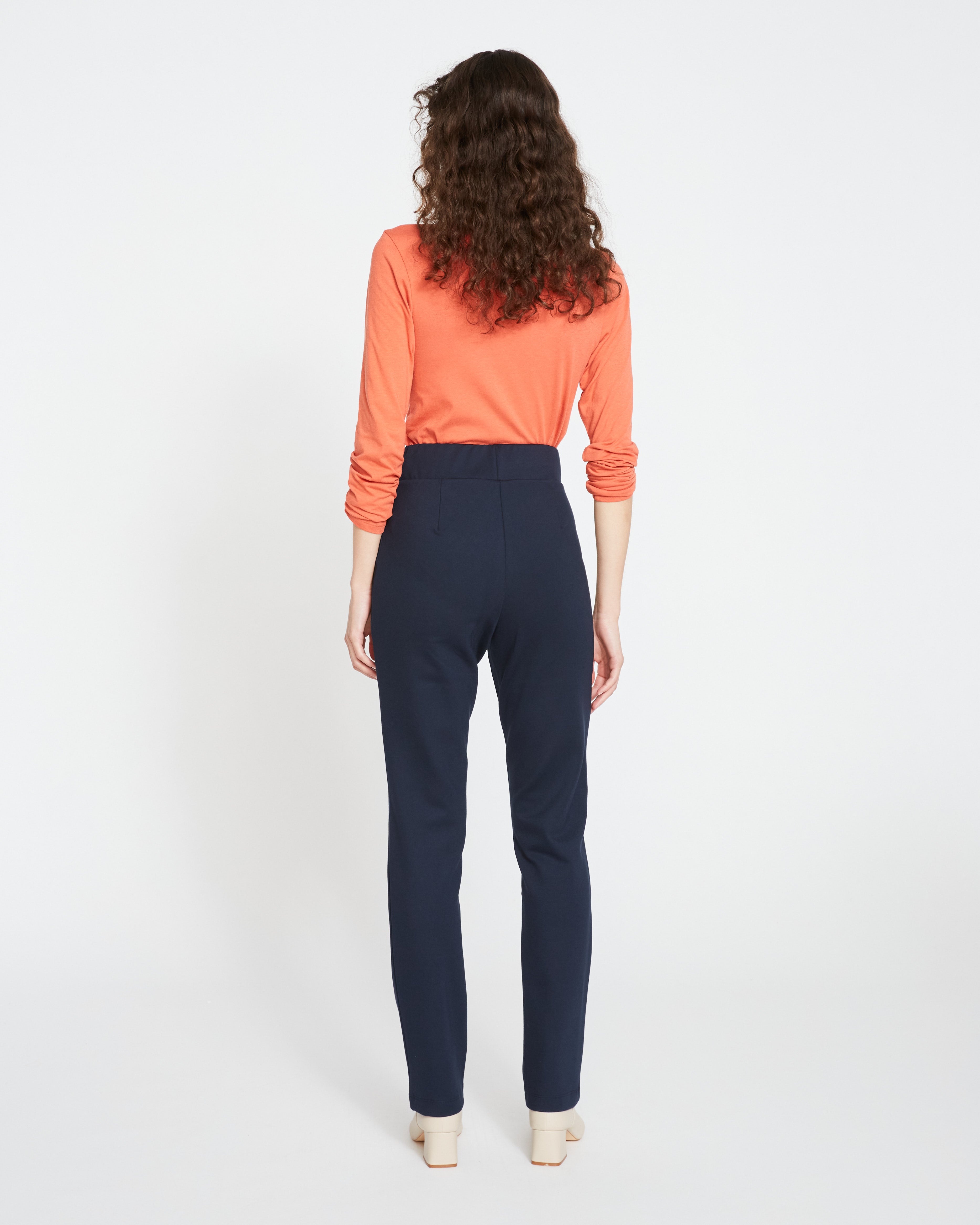 Smart Signature Ponte Pants Long - Navy