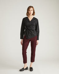 Smart Signature Ponte Pants - Black Cherry