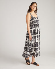 Harmony Voile Dress - Ink Bloom Print