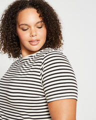 Tee Rex - Ecru/Black Stripe