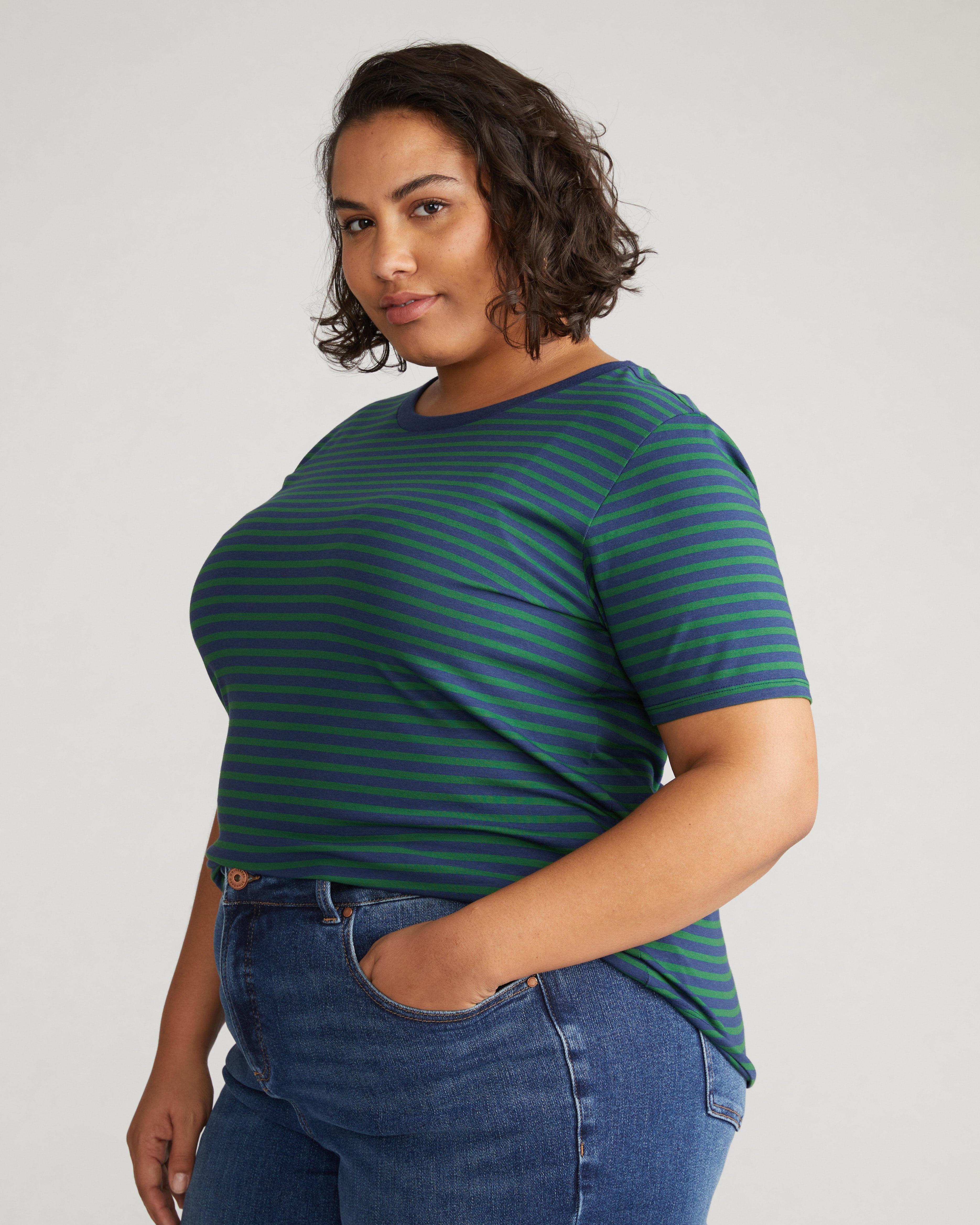 Tee Rex - Cenote/Jardin Stripe