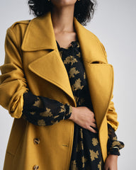 Callaghan Wool Coat - Mustard