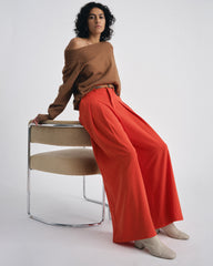 Noomi Cold Shoulder Sweater - Classic Camel