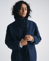 Marlo Cocoon Coat - Pageant Blue