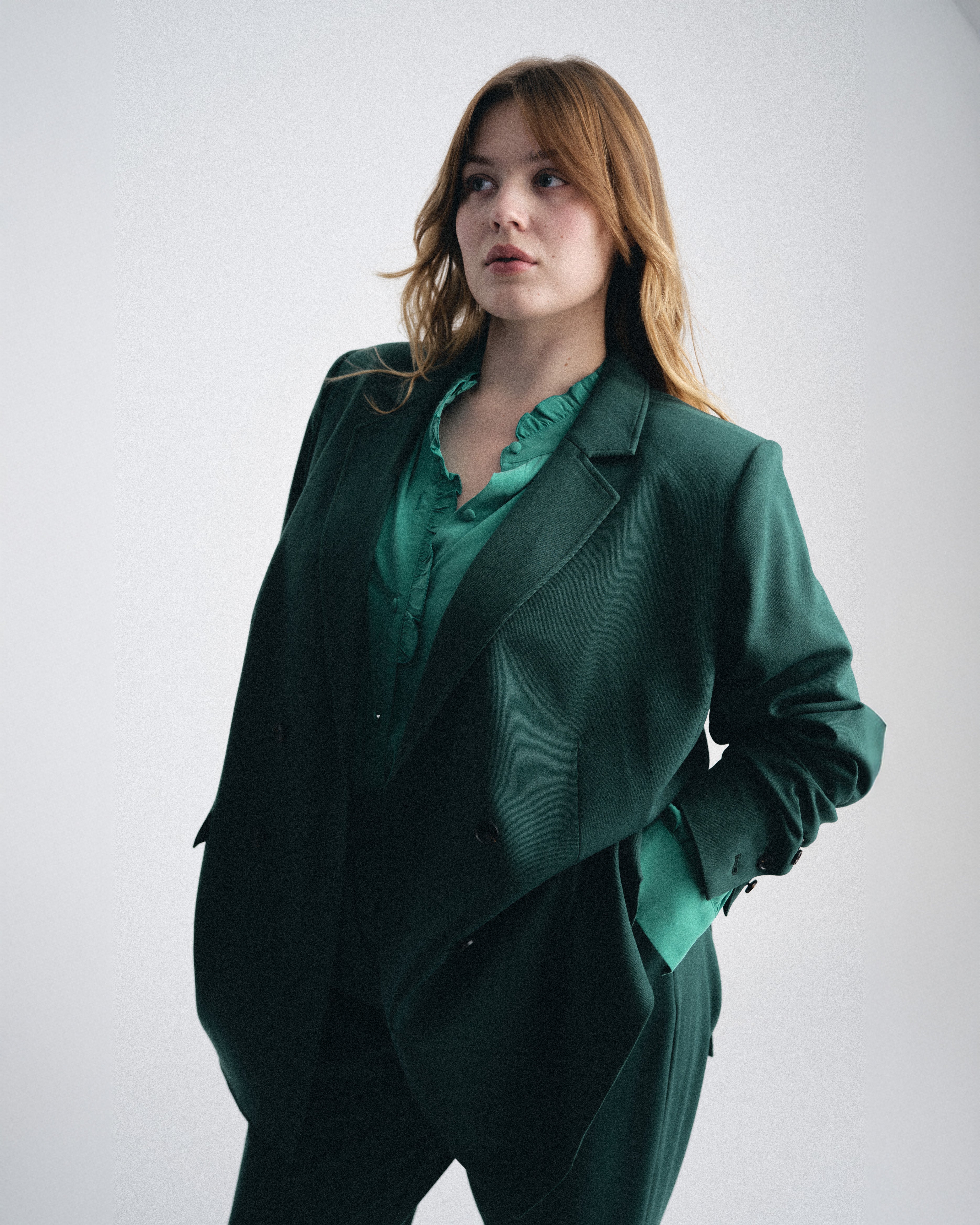 All Day Warren Double Breasted Blazer - Botanic