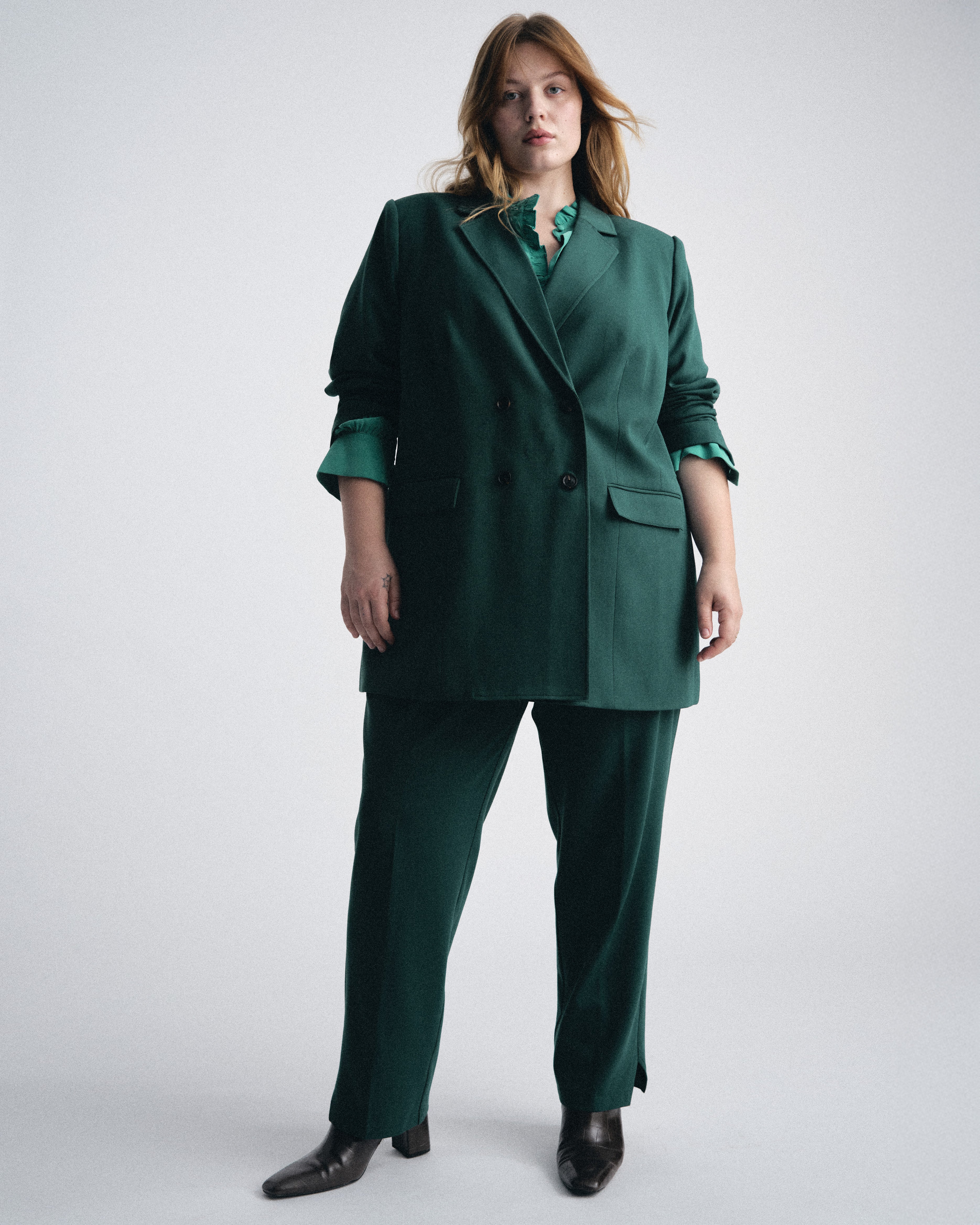 All Day Warren Double Breasted Blazer - Botanic