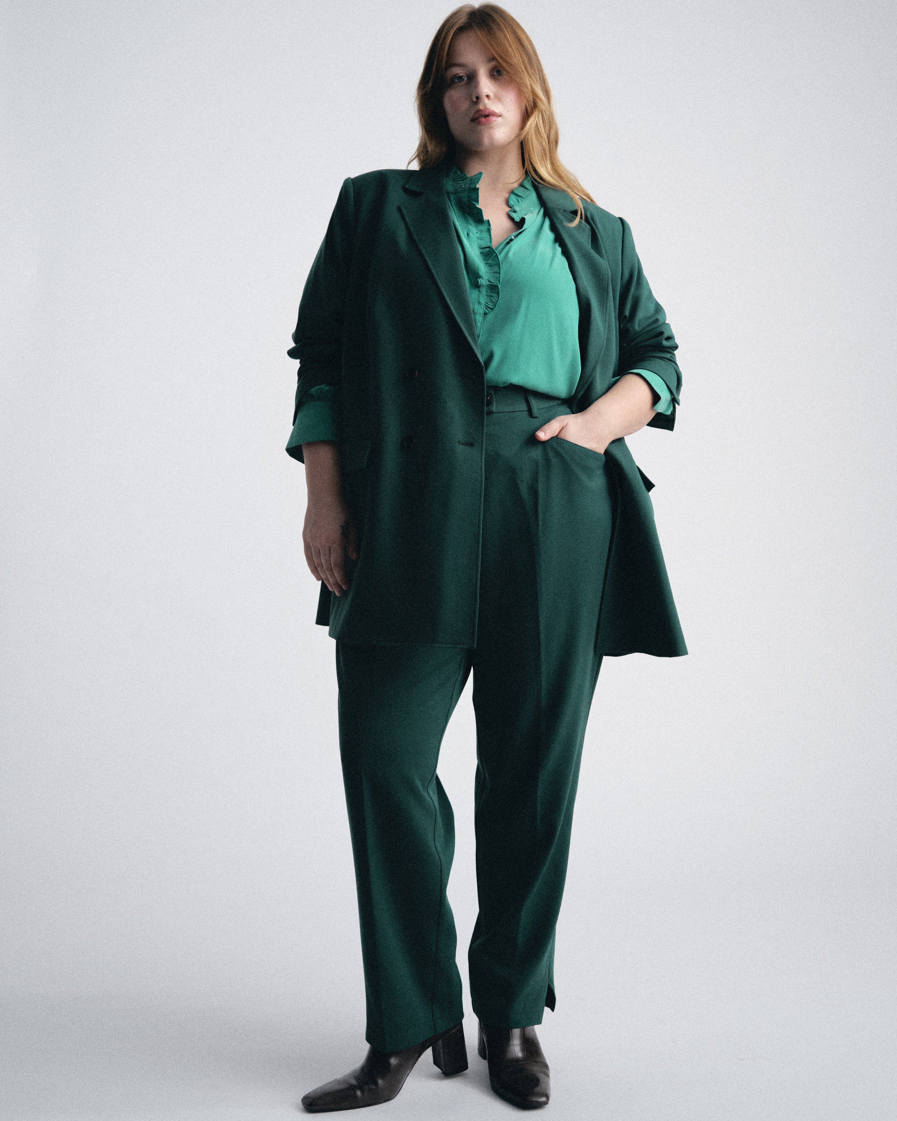 All Day Warren Double Breasted Blazer - Botanic