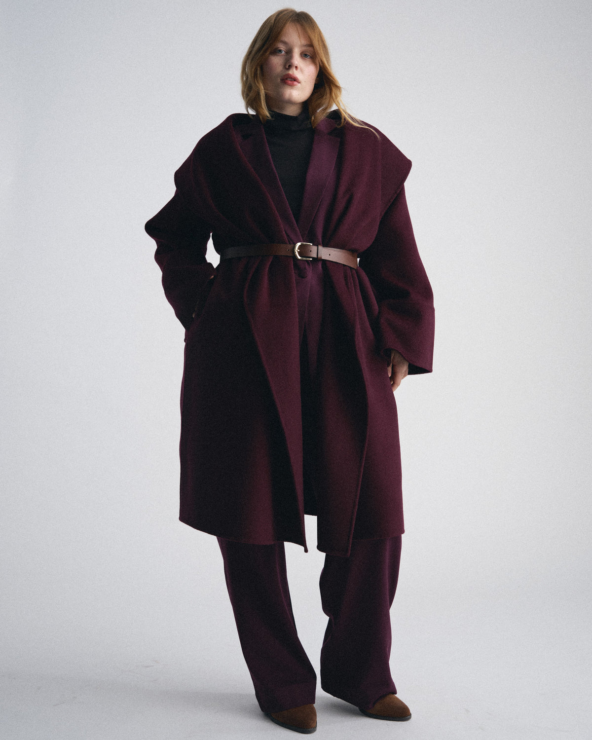 Asha Double Face Wool Coat - Gamay