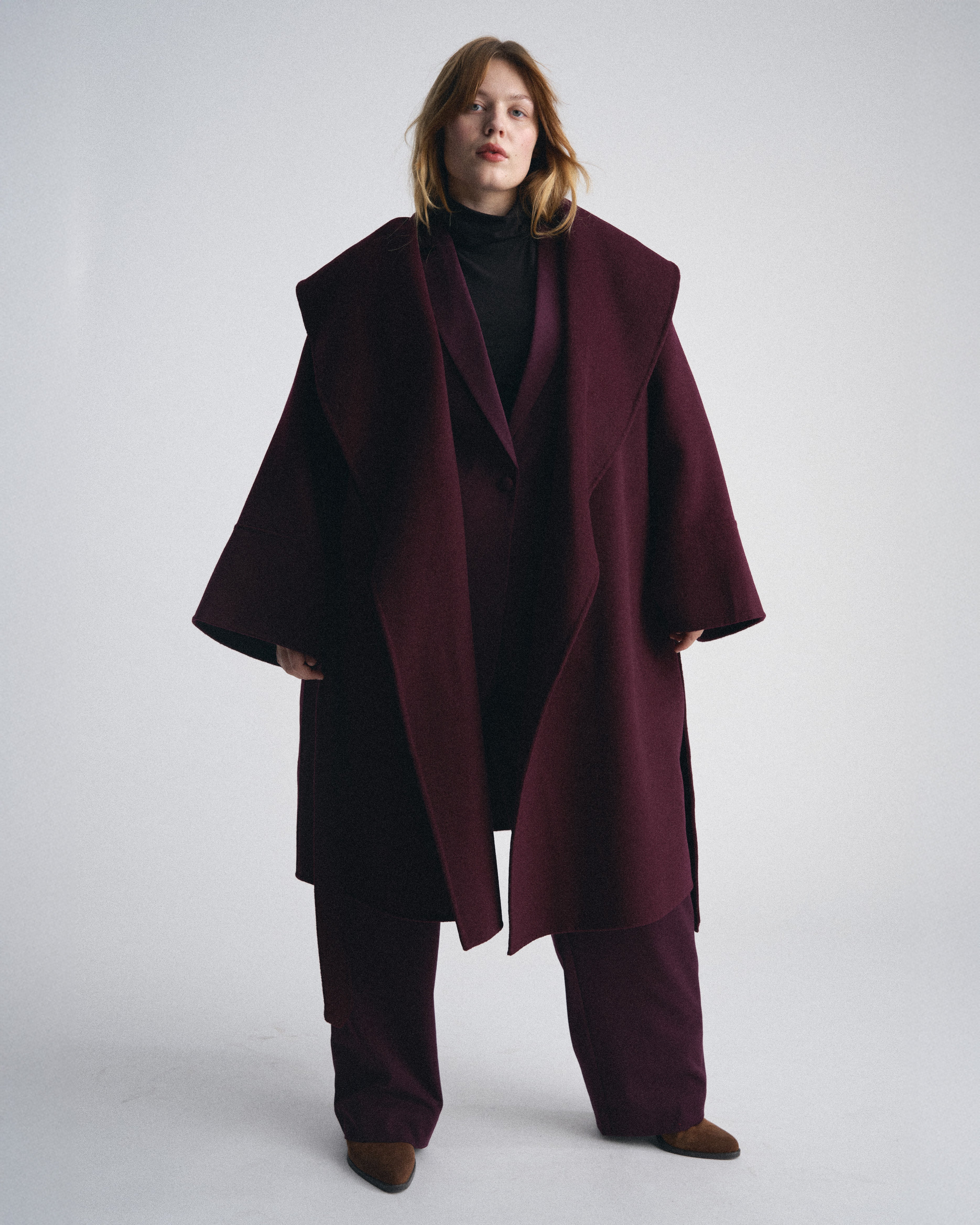 Asha Double Face Wool Coat - Gamay