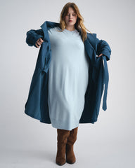Henning x US Park Soft Trench - Deep Teal