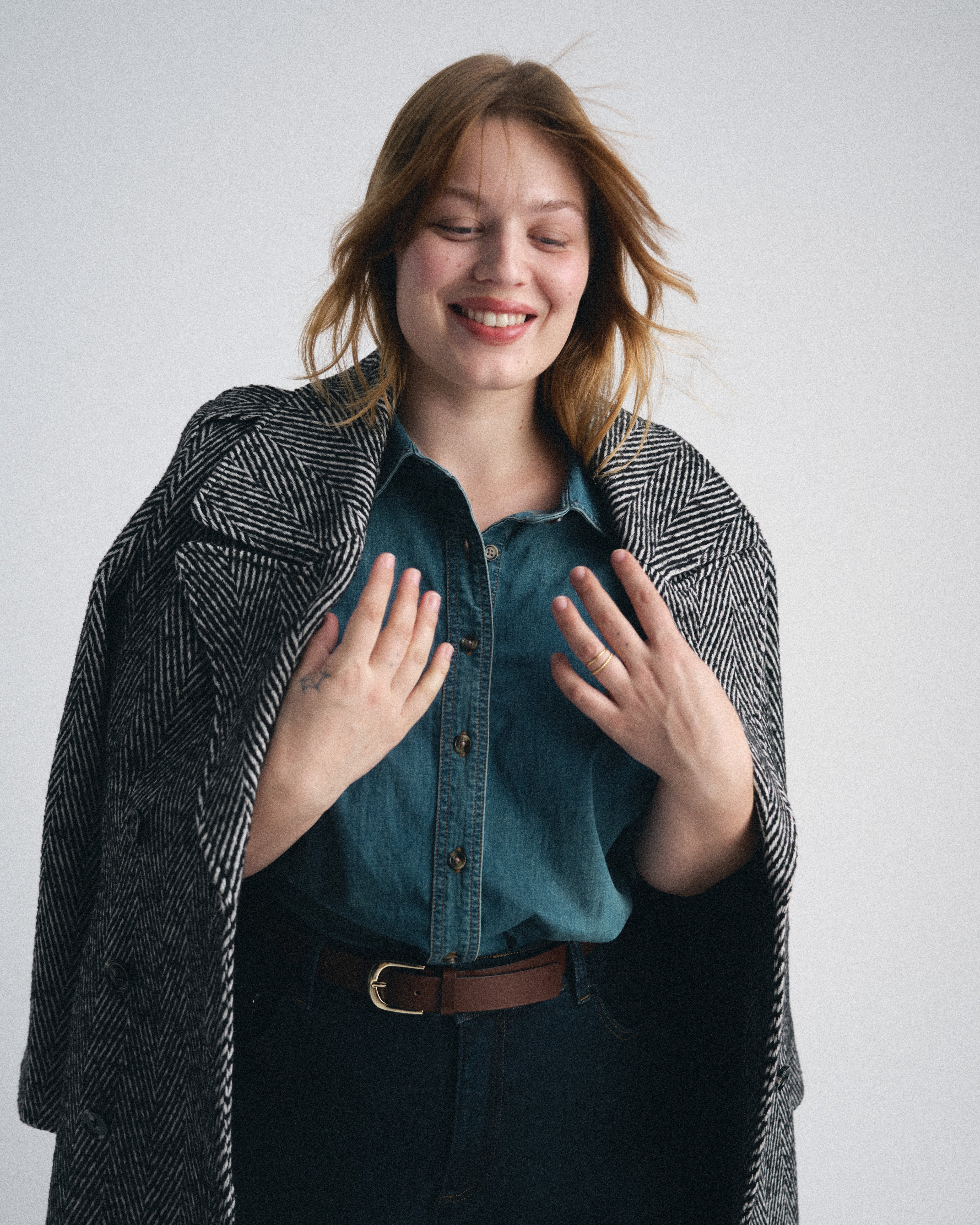 Callaghan Wool Coat - Herringbone