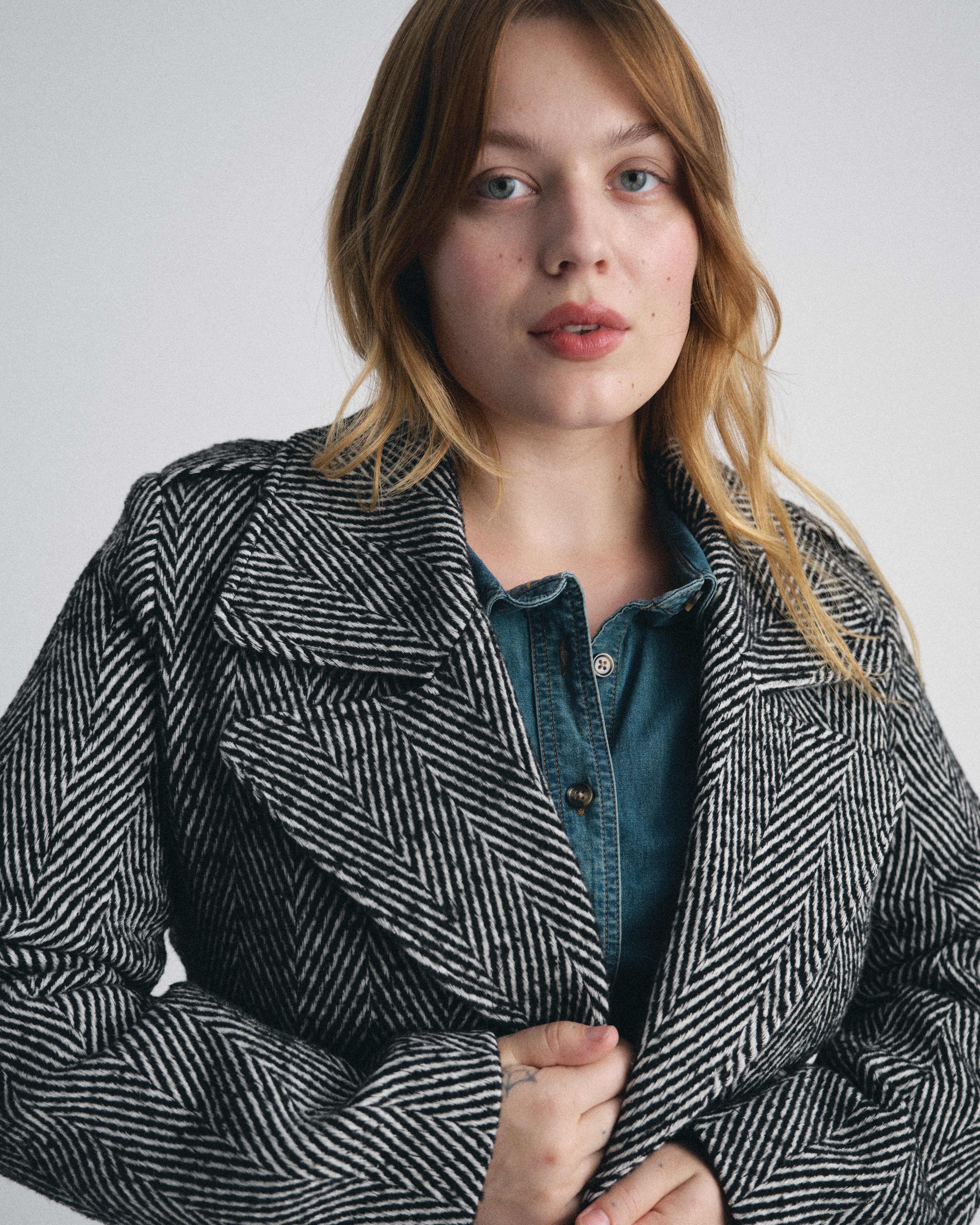 Callaghan Wool Coat - Herringbone