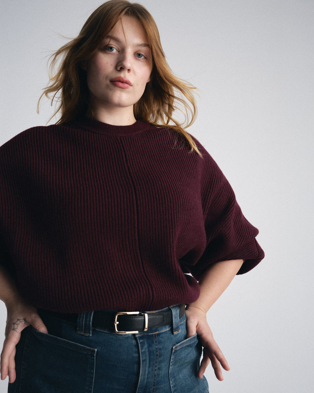 Better-Than-Wool Dolman Sweater - Gamay