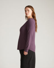 Long Sleeve V Rex - Faded Plum