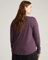 Long Sleeve V Rex - Faded Plum