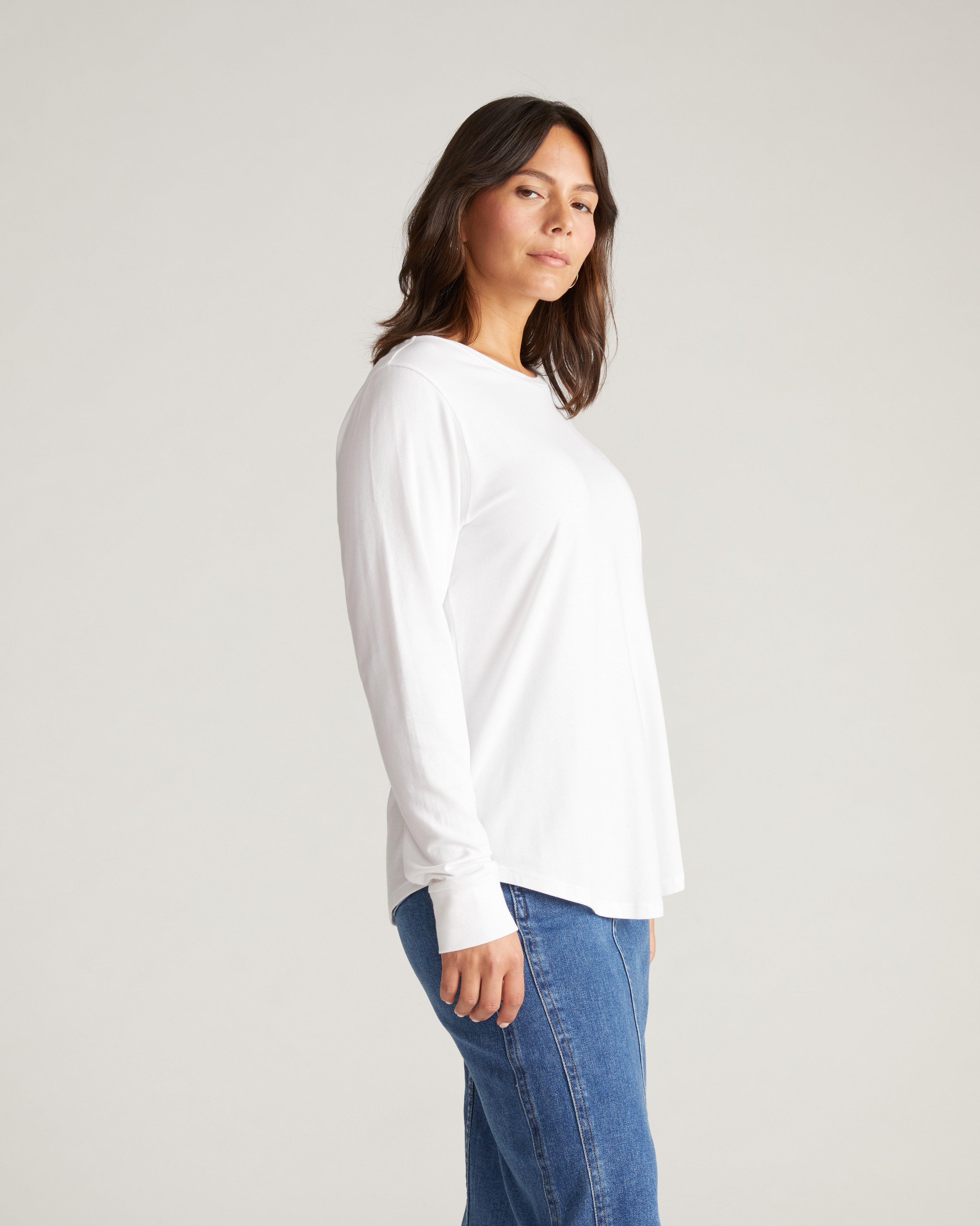 Long Sleeve Tee Rex - White