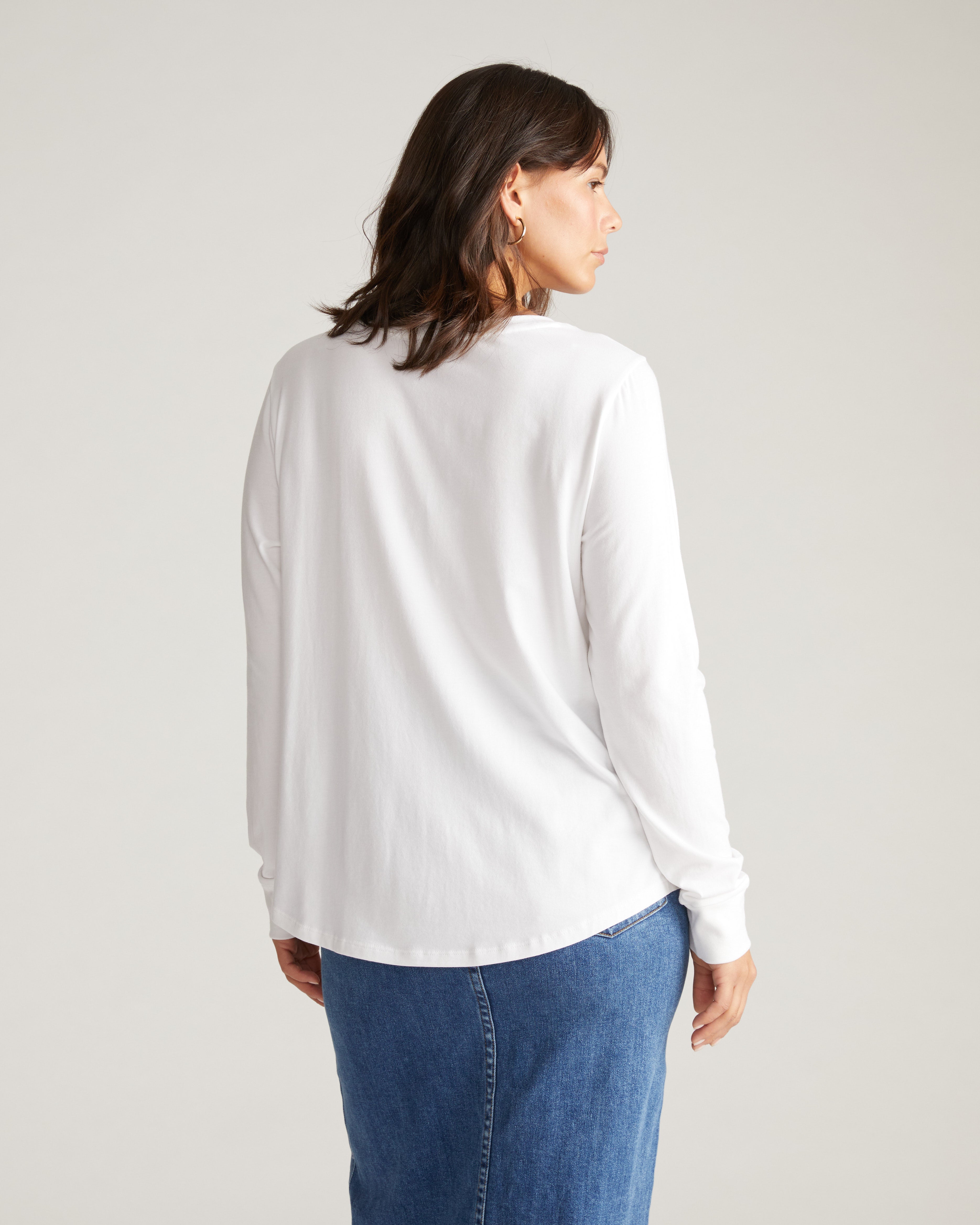 Long Sleeve Tee Rex - White