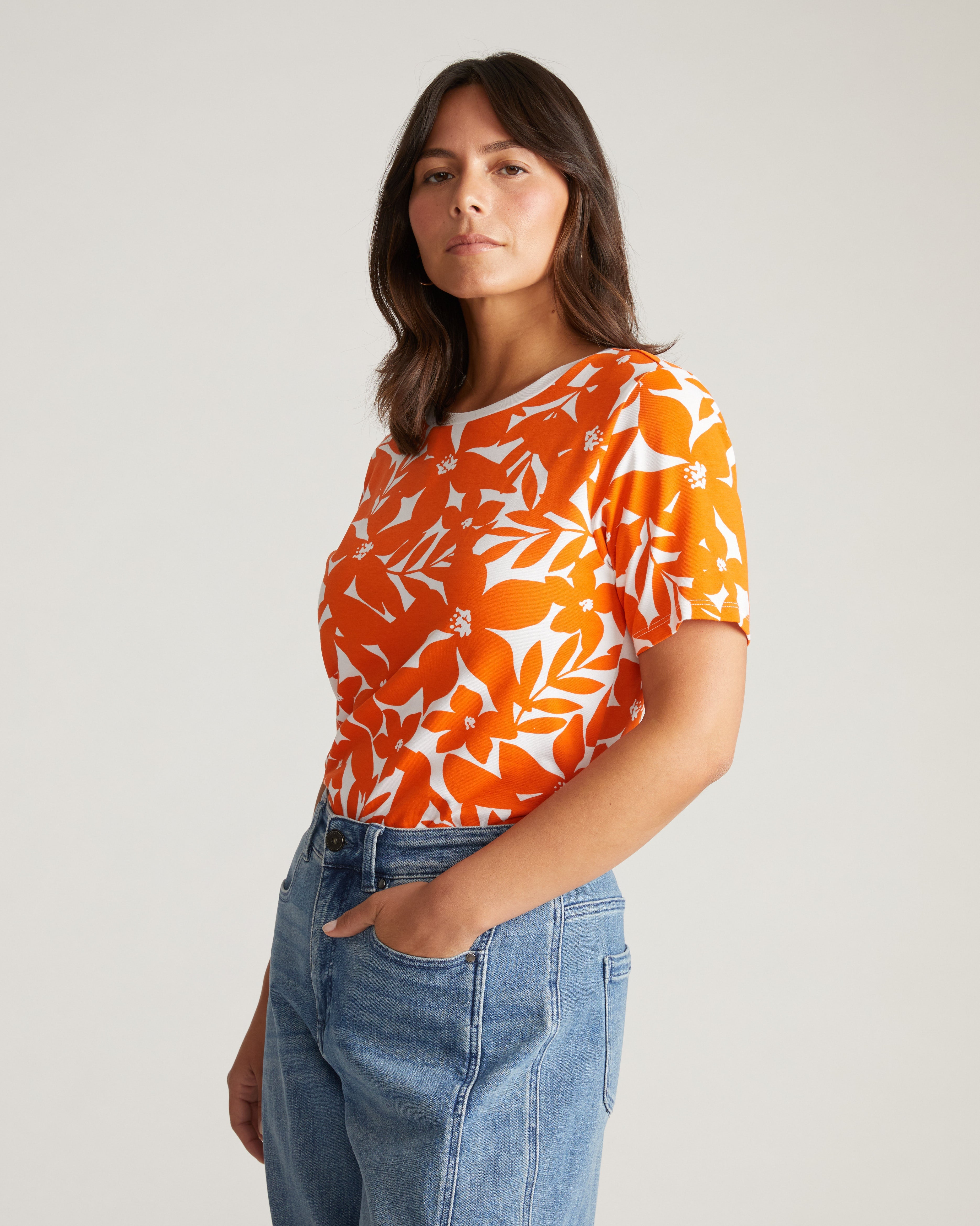 Tee Rex - Petal Palette Print in Arancia